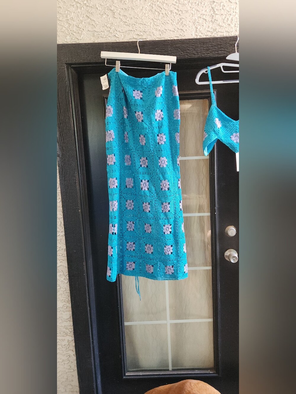 Lisa maree Turquoise Crochet Set Skirt - Picture 6 of 11